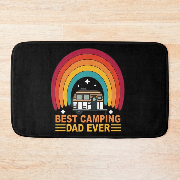 Item preview, Best camping dad ever,-funny gift for dad-father's day-Vintage Rainbow- Amazing Gift For Father's Who Camp designed and sold by Rassitni.