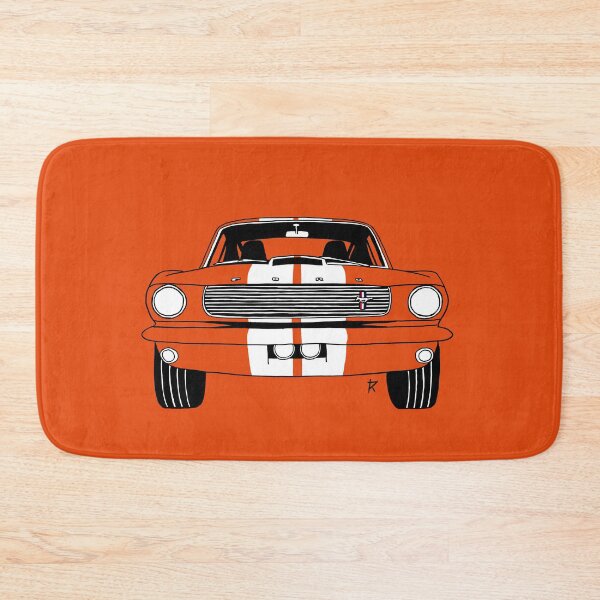 Item preview, Ford Mustang Shelby Orange Background designed and sold by Cardrawing-Art.