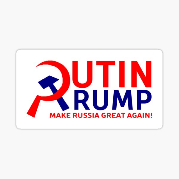 Trump Putin 7" Russian Make America Great Again Vinyl Sticker MAGA laptop bumper 