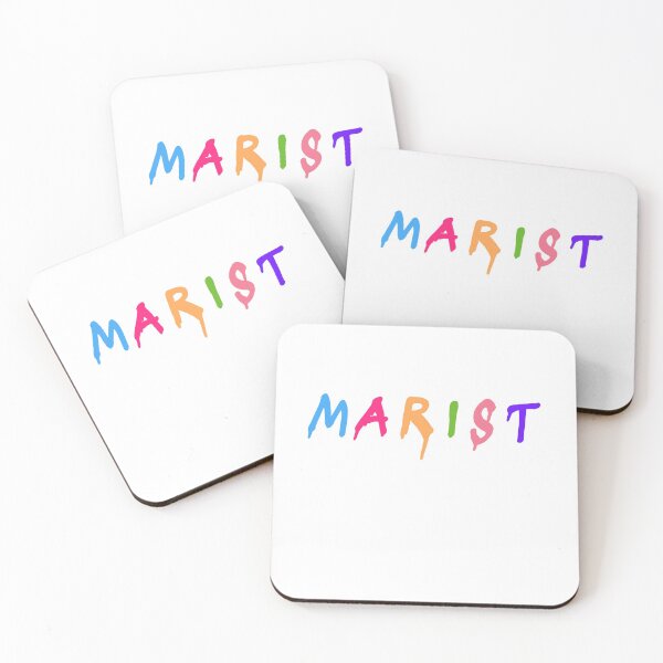 Item preview, Marist Colorful Retro Drip Font Logo designed and sold by katiemarielle.
