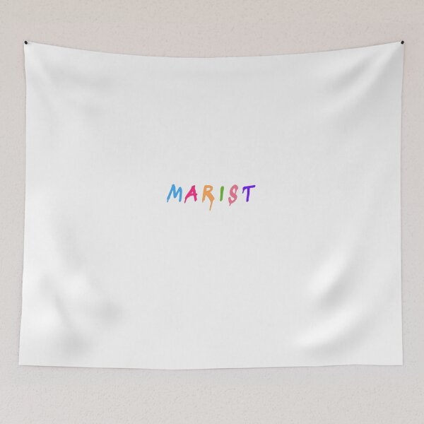 Item preview, Marist Colorful Retro Drip Font Logo designed and sold by katiemarielle.