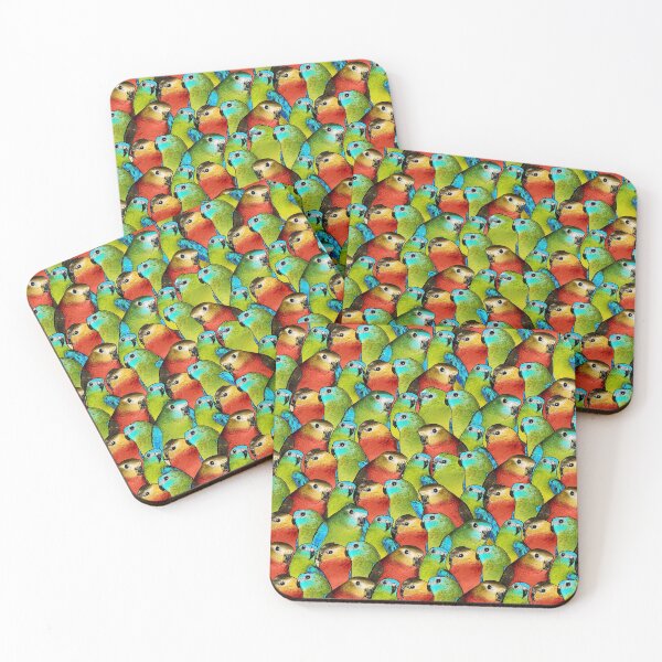 Item preview, Turquoise Parakeet Parrot Pattern designed and sold by Alienphysique.