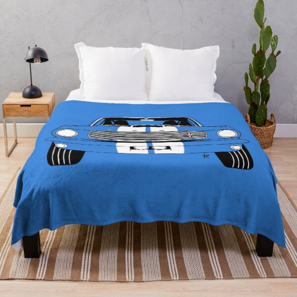 Item preview, Ford Mustang Shelby Blue Background designed and sold by Cardrawing-Art.