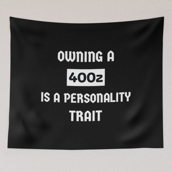 Item preview, Owning a Nissan 400z is a personality trait funny text typography design designed and sold by Jdm-Knights.
