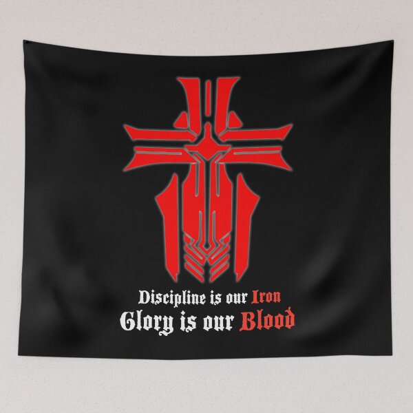 Item preview, Azur Lane - Iron Blood Logo with slogan Black designed and sold by Bismarck's Stand.