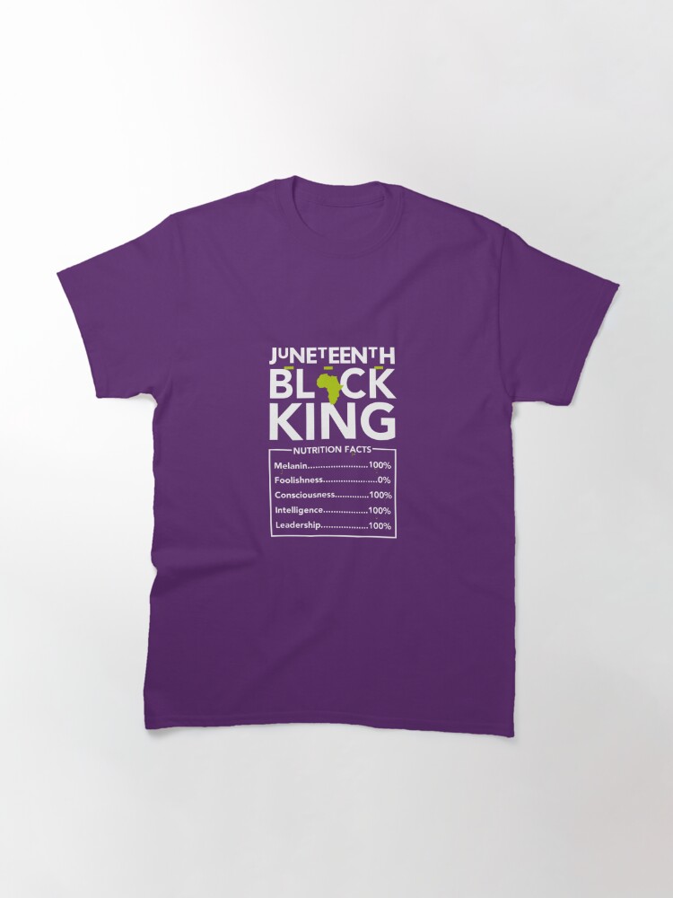 Discover Juneteenth Black King Melanin Dad Fathers Day Men Father Fun  Classic T-Shirt