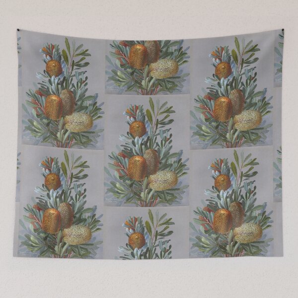 Item preview, Banksia Australian Wildflower Watercolor designed and sold by karwilberevivalcollection.
