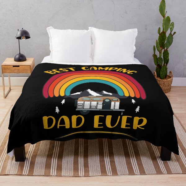 Item preview, Best camping dad ever,-funny gift for dad-father's day-Vintage Rainbow- Amazing Gift For Father's Who Camp designed and sold by Rassitni.
