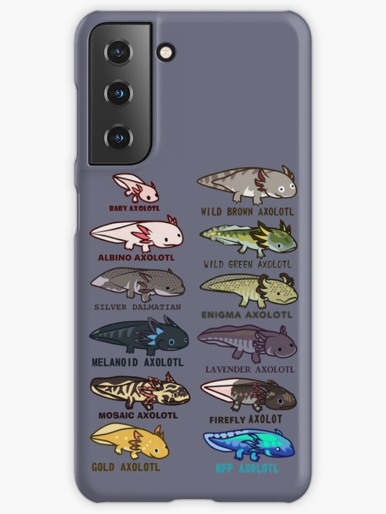 axolotl morphs and colors | Samsung Galaxy Phone Case