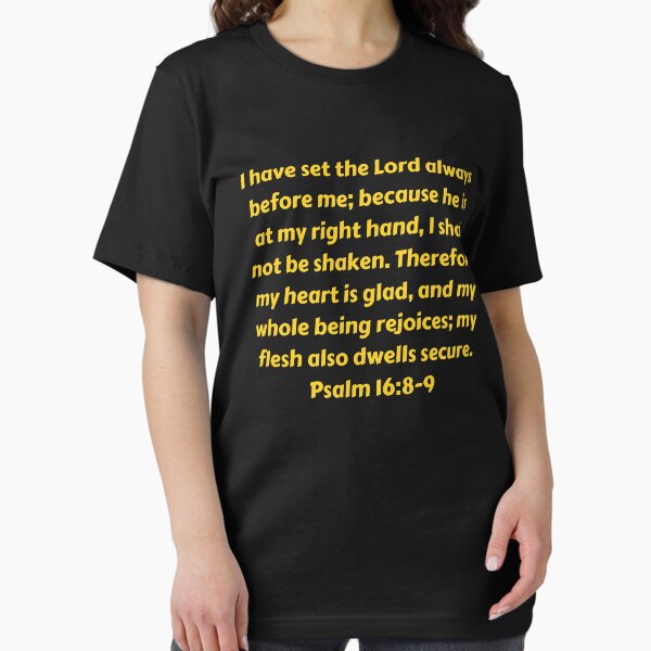 Item preview, Bible Verse Psalm 16:8-9 designed and sold by Prayingwarrior.