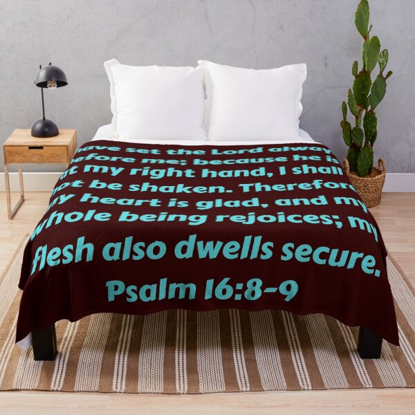 Item preview, Bible Verse Psalm 16:8-9 designed and sold by Prayingwarrior.