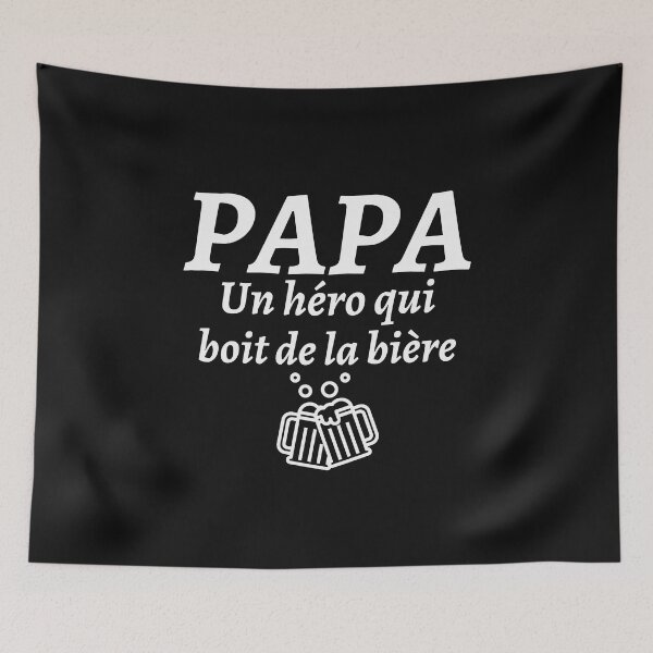 Item preview, Papa un héro qui boit de la bière designed and sold by Smileycreation.