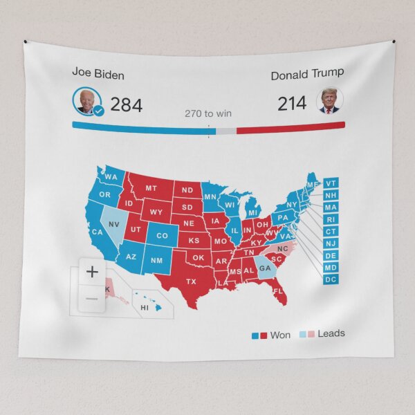 Item preview, Biden Trump Election Results designed and sold by SuperTrouper98.