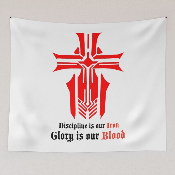 Item preview, Azur Lane - Iron Blood Logo with slogan White designed and sold by Bismarck's Stand.