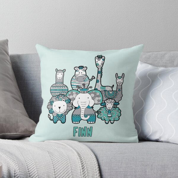 Finn & Friends Throw Pillow