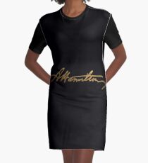 Alexander Hamilton Gold Signature Graphic T-Shirt Dress