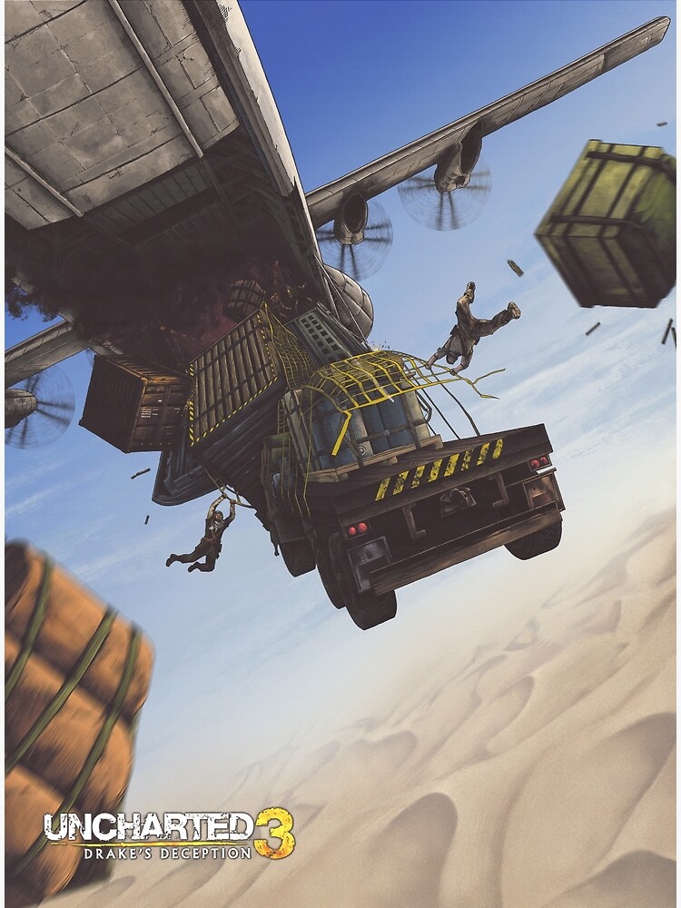 Uncharted 3 - Famous Plane Scene Poster for Sale by UnchartedStore