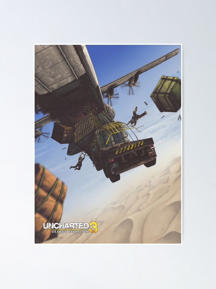 Uncharted 3 - Famous Plane Scene Poster for Sale by UnchartedStore