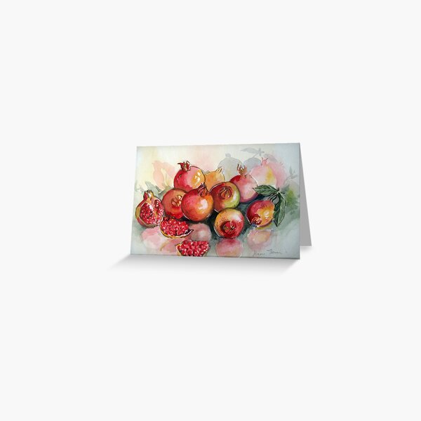 Item preview, Pomegranates in Watercolour designed and sold by Marie Theron.