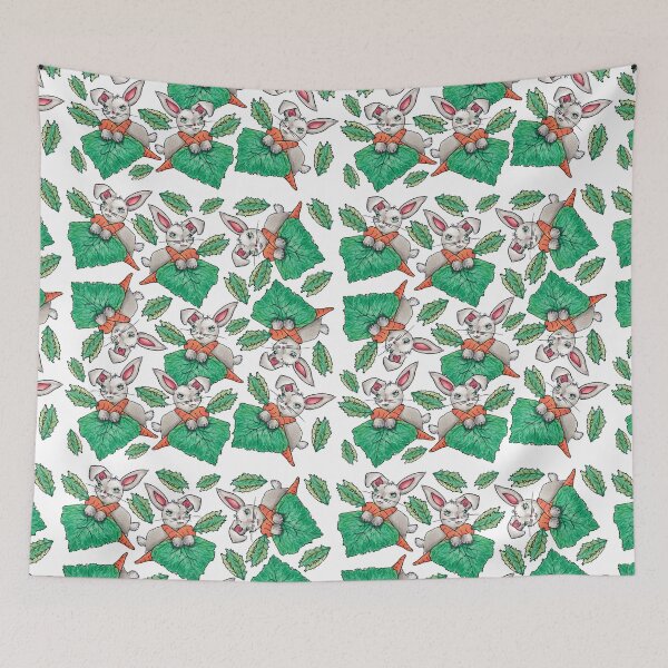 Item preview, Chubby Bunny, Rabbit & Carrots Pattern designed and sold by RhondaChase.