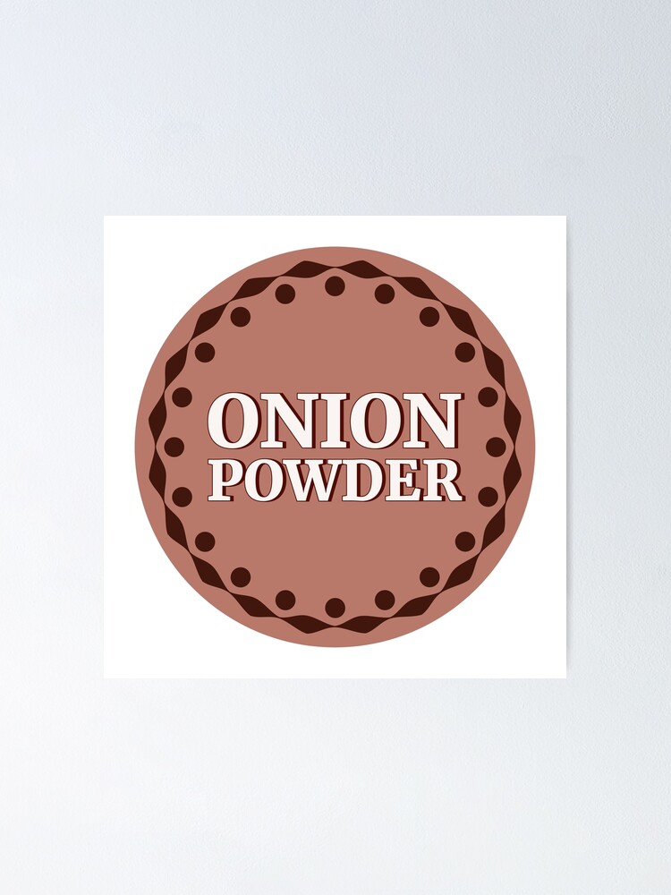 Thumbnail 1 of 3, Poster, Brown Onion Powder Label designed and sold by EmotionArt.
