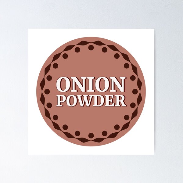 Item preview, Brown Onion Powder Label designed and sold by EmotionArt.