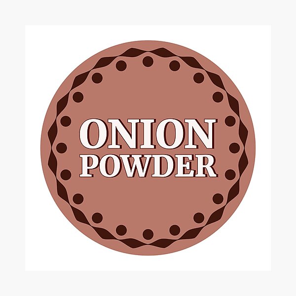 Item preview, Brown Onion Powder Label designed and sold by EmotionArt.