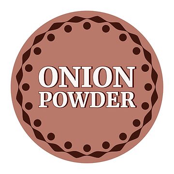 Artwork thumbnail, Brown Onion Powder Label by EmotionArt
