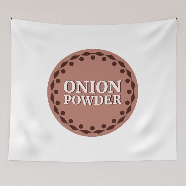 Item preview, Brown Onion Powder Label designed and sold by EmotionArt.