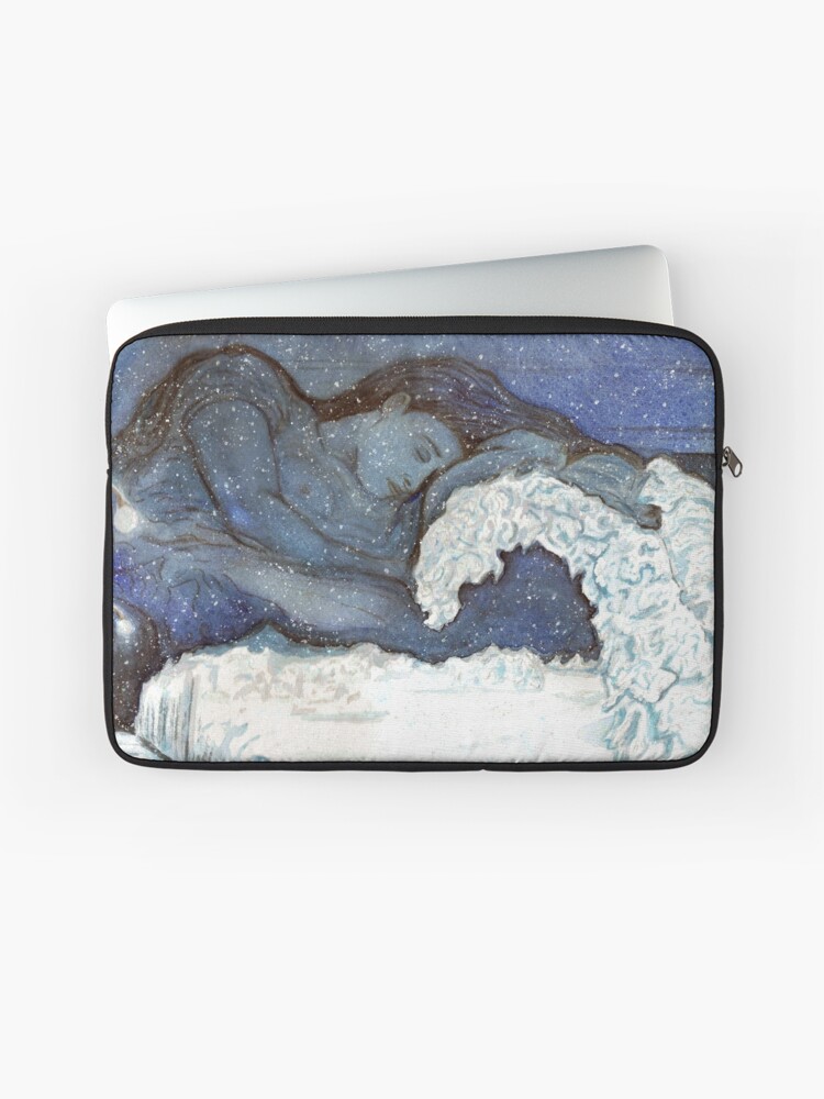 Thumbnail 1 of 2, Laptop Sleeve, White Night designed and sold by Elaine-Ellis.