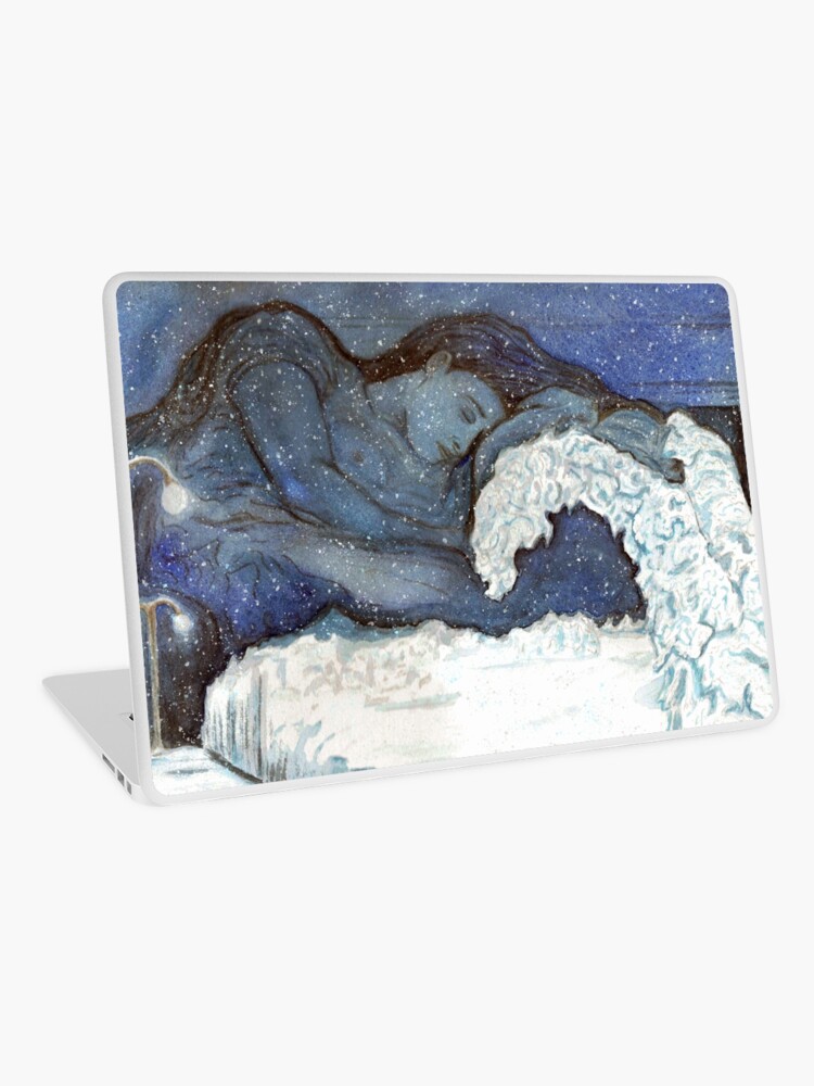 Thumbnail 1 of 2, Laptop Skin, White Night designed and sold by Elaine-Ellis.