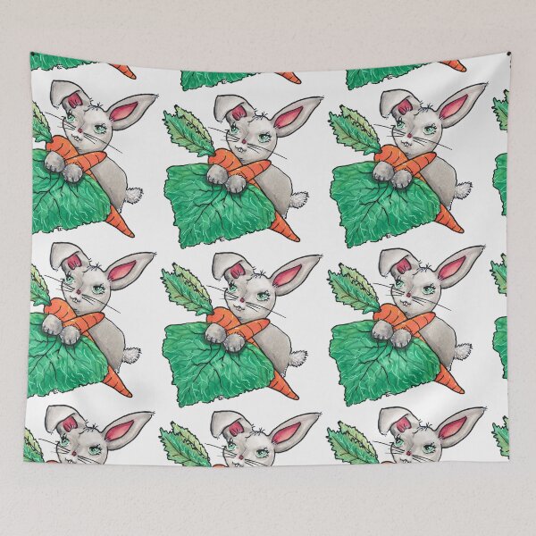Item preview, Chubby Bunny, Rabbit & Carrots designed and sold by RhondaChase.
