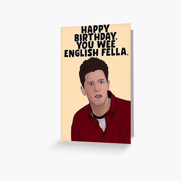 Wee English Fella Greeting Cards Redbubble