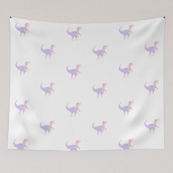 Item preview, Pink and Purple Dino designed and sold by artsy-berri.