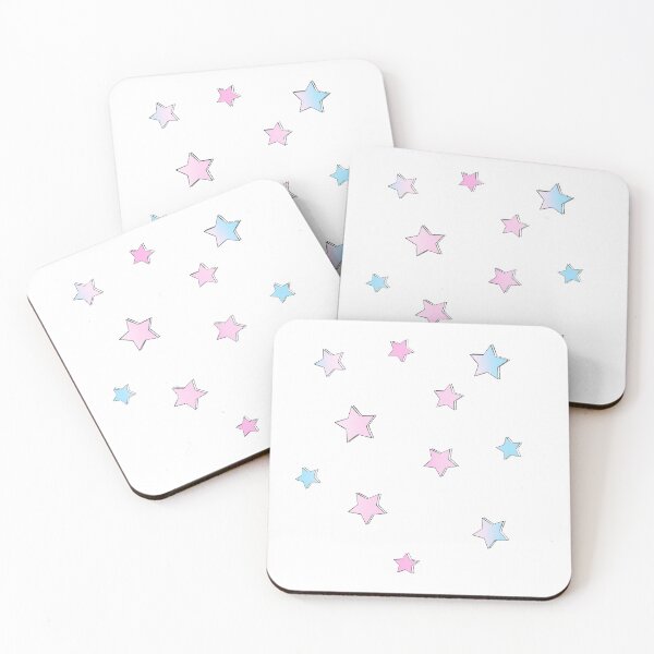 Item preview, Transfemme Pride Double Outline Stars designed and sold by AlexisMG22.