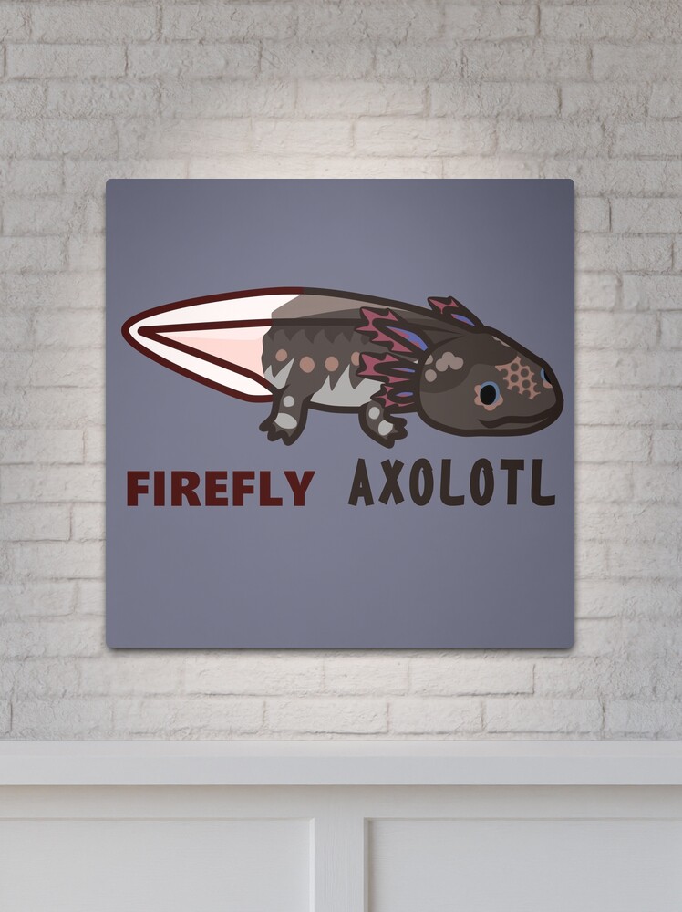 Firefly axolotl Metal Print by IMPULSEimpact