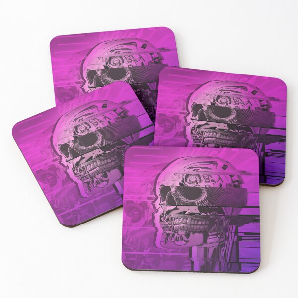 Item preview, Glitch Robot Skull Art designed and sold by ShaireProd.