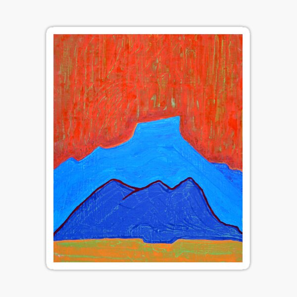 Cerro Pedernal original painting Sticker