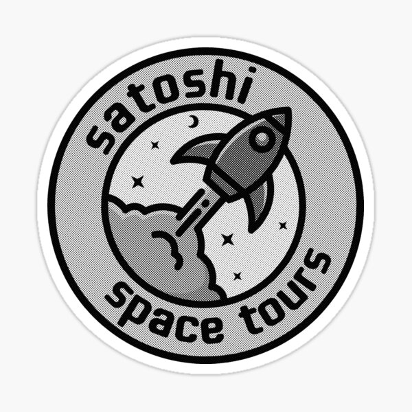 Satoshi Space Tours Sticker
