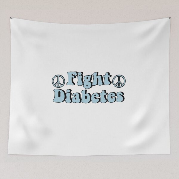 Item preview, Fight Diabetes Ice Blue designed and sold by CatGirl101.