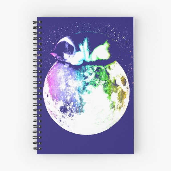 Item preview, Space Cat on Moon designed and sold by ROBOTFACE T-Shirts.