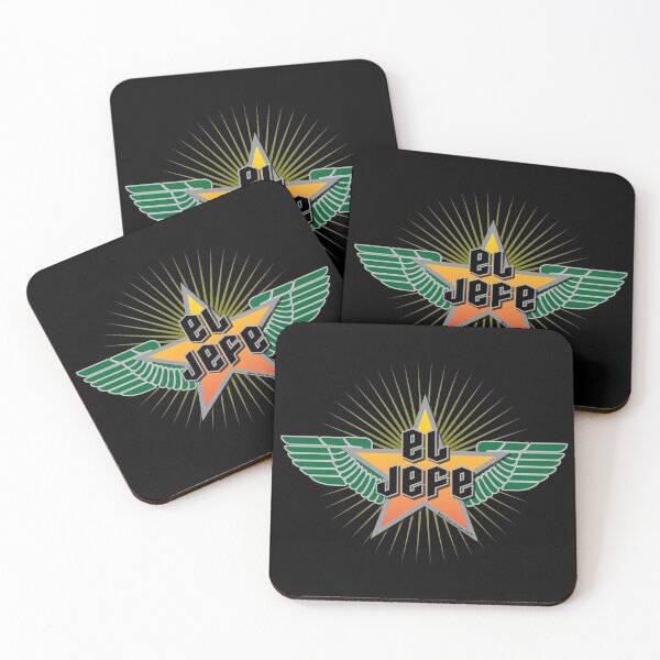 Item preview, El Jefe Winged Star Green and Yellow designed and sold by Michael Cotto.