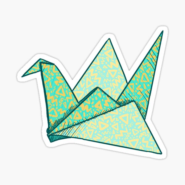 Item preview, Paper Cranes passing through the Night designed and sold by traveleroama.