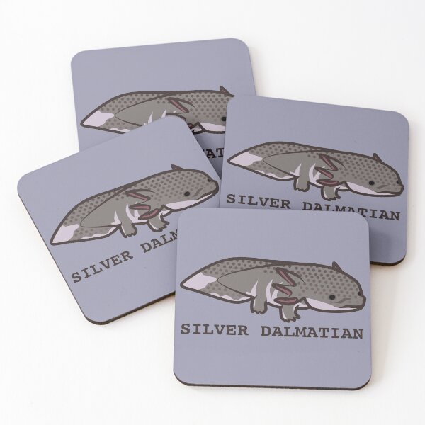 Item preview, silver dalmatian axolotl designed and sold by IMPULSEimpact.