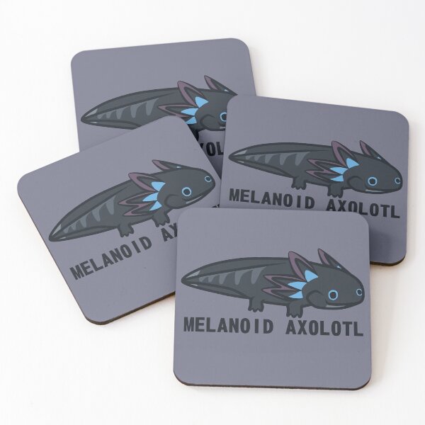 Item preview, melanoid axolotl designed and sold by IMPULSEimpact.
