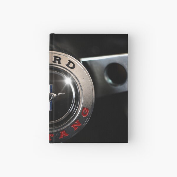 ford mustang, steering wheel Hardcover Journal