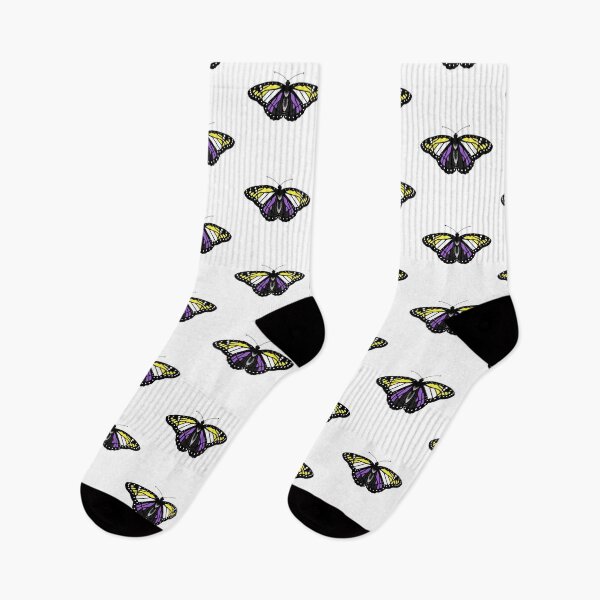 Item preview, Nonbinary Pride Butterfly designed and sold by NewtandThistle.