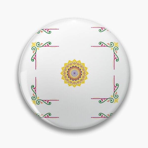 Item preview, White background with Yellow Flower and Beautiful Corners designed and sold by Mamta Thakkar.