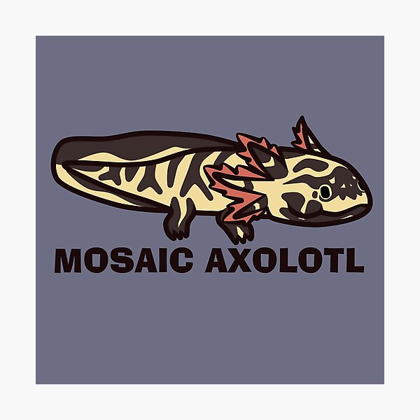 Item preview, mosaic axolotl designed and sold by IMPULSEimpact.