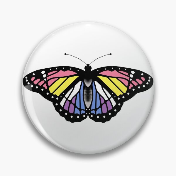 Item preview, Bigender Pride Butterfly designed and sold by NewtandThistle.